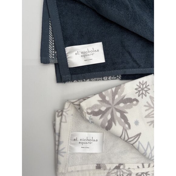 Set of 2 Christmas Kitchen Towels St Nicholas Square NEW Without Tags Cotton - Picture 4 of 7